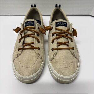 Sperry Women's Tan Canvas Sneakers size 10
